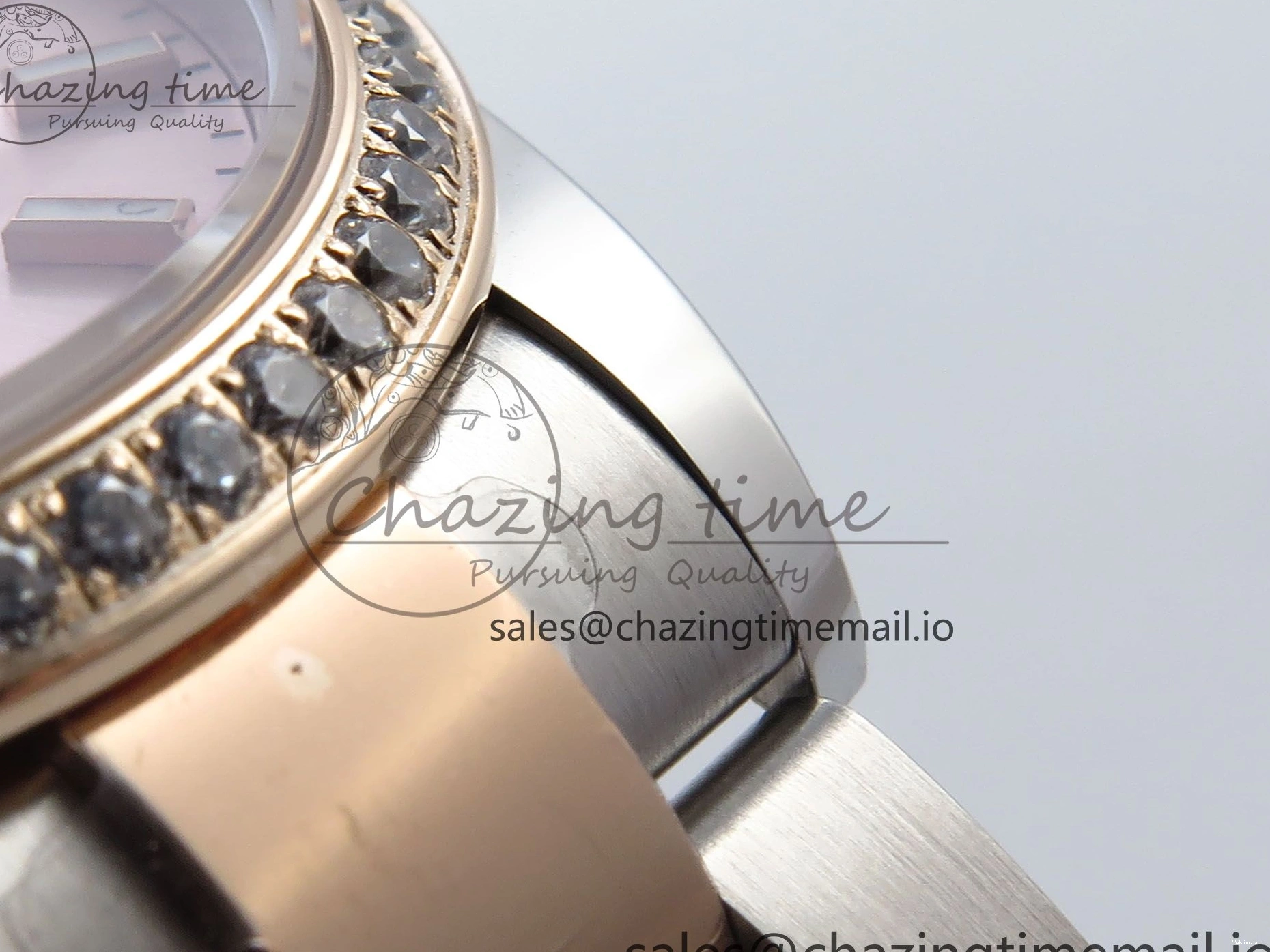 904L 2688 Oyster Dial RG Bracelet Steel SS 278381RBR DateJust Stick Diamonds RG Edition ETA on ARF 31 Bezel 1:1 Best 0415